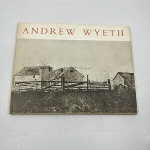 Andrew Wyeth: Dry Brush and Pencil Drawings Hardcover w/ Dust Jacket 1968 Book